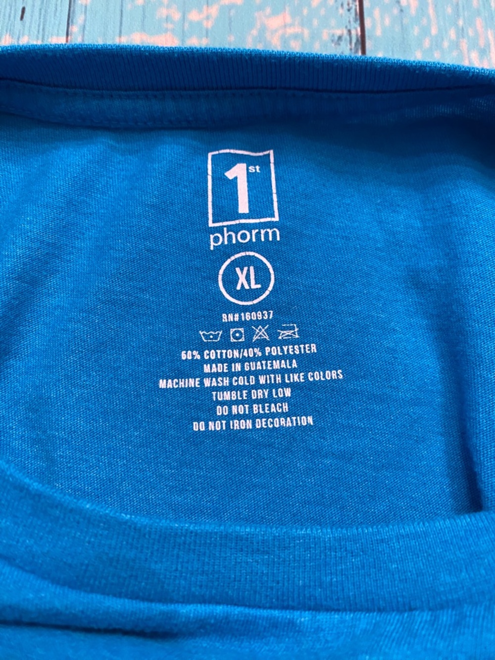 1st Phorm Blue Logo Tee - Picture 4 of 9